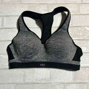 VSX Heathered Black Sports Bra